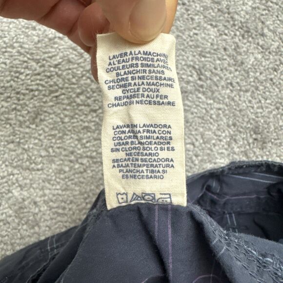 Life Is Good Cargo Capri Pants Womens 6 Blue Pink Plaid Cotton Casual Outdoor - Picture 9 of 14